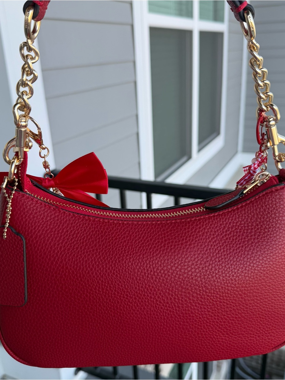 Coach Teri shoulder bag in red - Picture 4 of 8